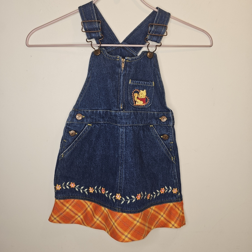 Pooh 100 Acre Collection Denim Dress Girls Size 4